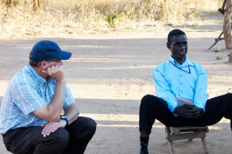 Lameck (HIV positive man) and Dr. Thoma in Macha