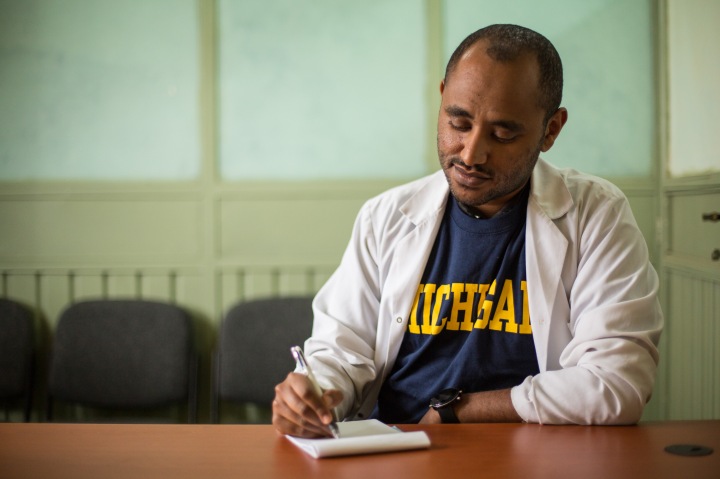 Thomas Mekuria, third-year resident in OB/GYN at St. Paul's Hospital Millennium Medical College in Addis Ababa, Ethiopia.
